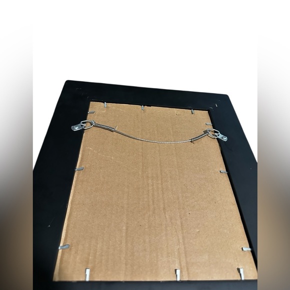 Vintage Gerda Christoffersen Lithograph Print Handpainted Girl Velvet 8x10 Frame - Picture 6 of 6